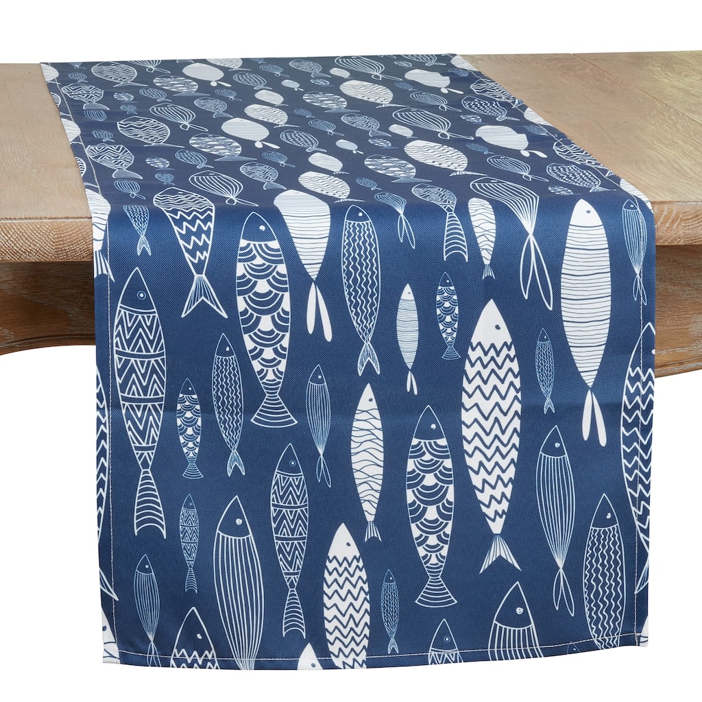 Table Runner With Fish Design