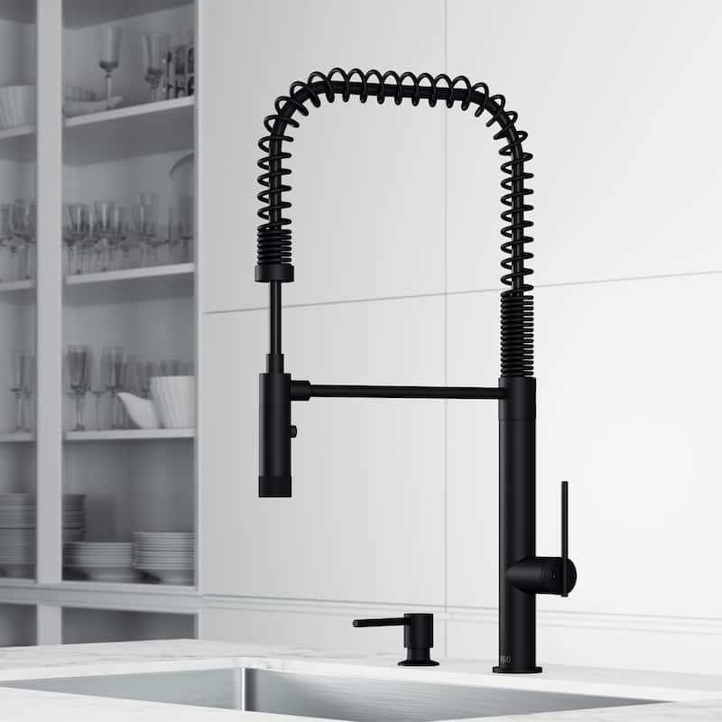VIGO Sterling 23" H Single Handle Pull-Down Sprayer Kitchen Faucet