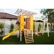 preview thumbnail 5 of 17, Forest - Modern Backyard Outdoor Swing Set 2 Swings And Trapeze Bar - Natural