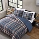 preview thumbnail 3 of 8, Eddie Bauer Shasta Lake Reversible Navy Duvet Cover Set