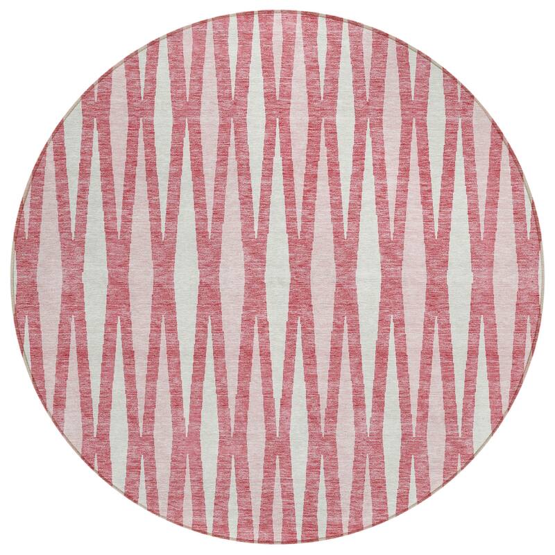 Machine Washable Indoor/ Outdoor Chantille Mosaic Contemporary Rug