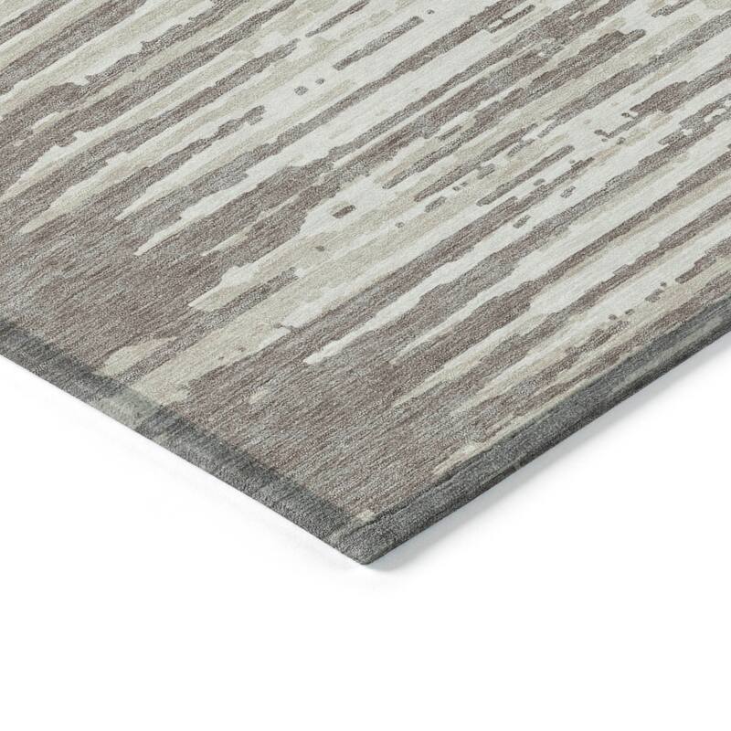 Machine Washable Indoor/ Outdoor Ombre Chantille Abstract Rug