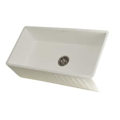 Kingston Brass Arcticstone 36" Farmhouse Single Basin Stone Composite