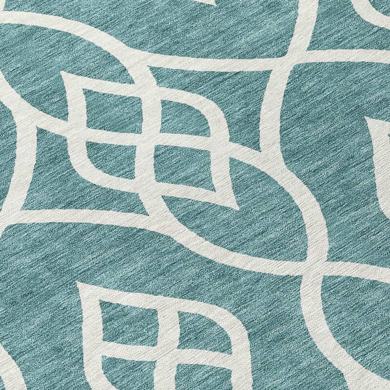 Machine Washable Indoor/ Outdoor Chantille Trellis Modern Rug
