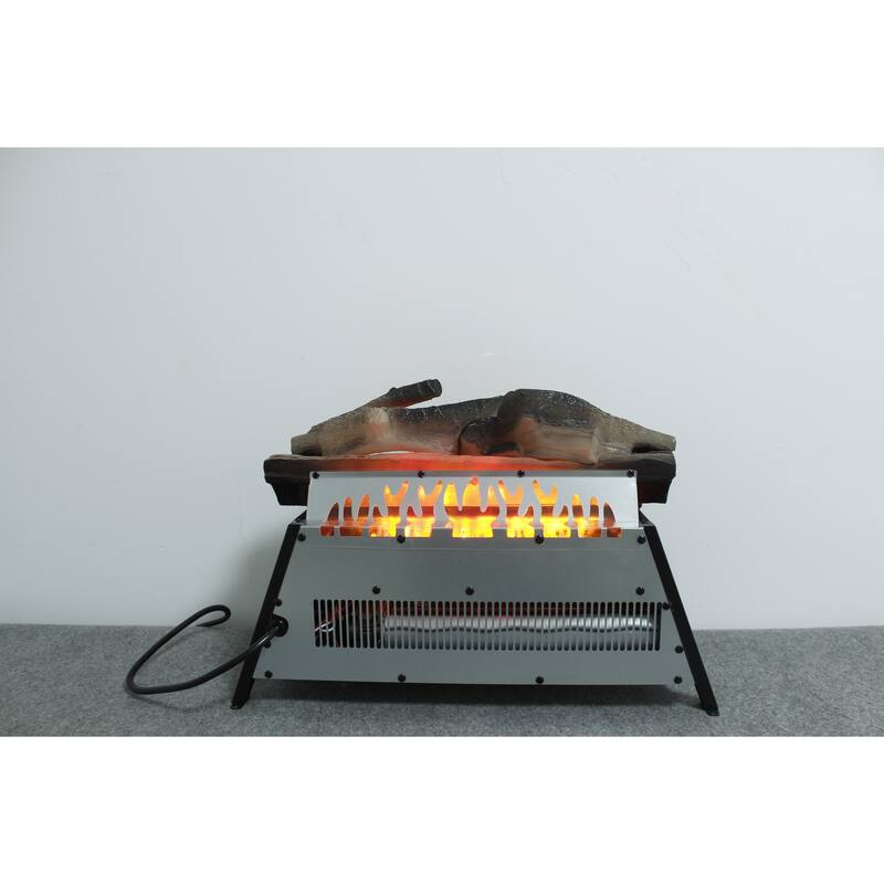 23" Electric Fireplace Log Set Insert, Infrared Quartz Heater with Remote Control, 11 Temperature Settings, 5000 BTUs