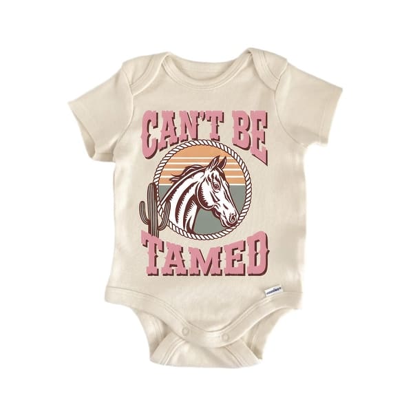 slide 2 of 6, Cant Tamed - Baby Bodysuit Blue - 0-3M