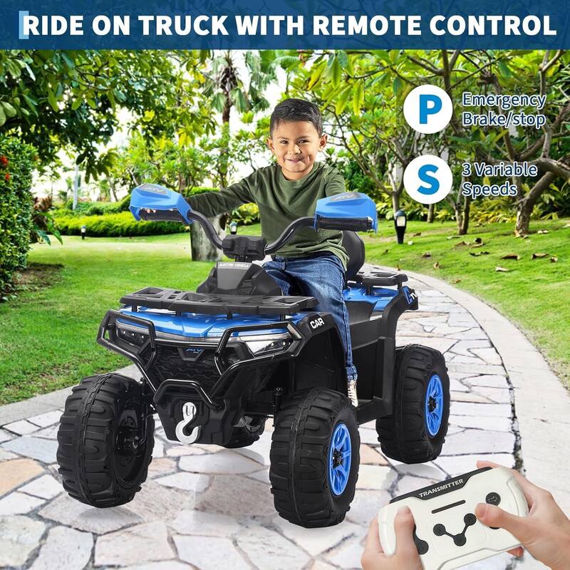 12V Electric Ride on ATV Car for Kids 3-8 Years Best Gifts