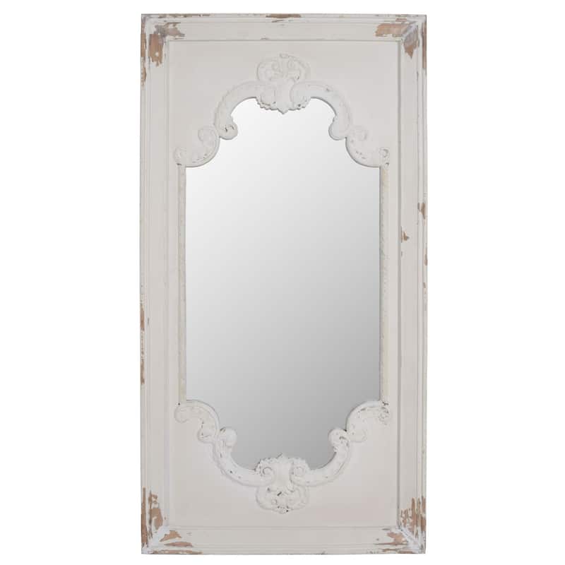 Distressed Large Rectangular Alcott Framed Wall Mirror - 54.25"