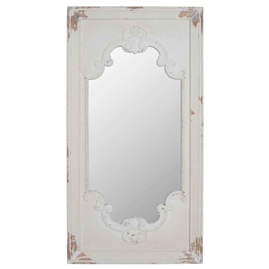 Distressed Large Rectangular Alcott Framed Wall Mirror - 54.25"