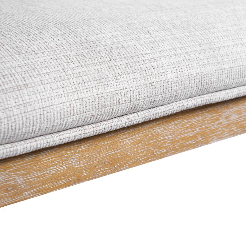 26" Counter Stools,Set of 2 with Upholstered Seat, Solid Acacia wood Frame, Foam-Padded Seat, Open Airy Design for Kitchen