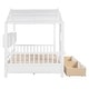 preview thumbnail 4 of 15, Full Size House Bed with 2 Drawers, Kids Bed with Storage Shelf