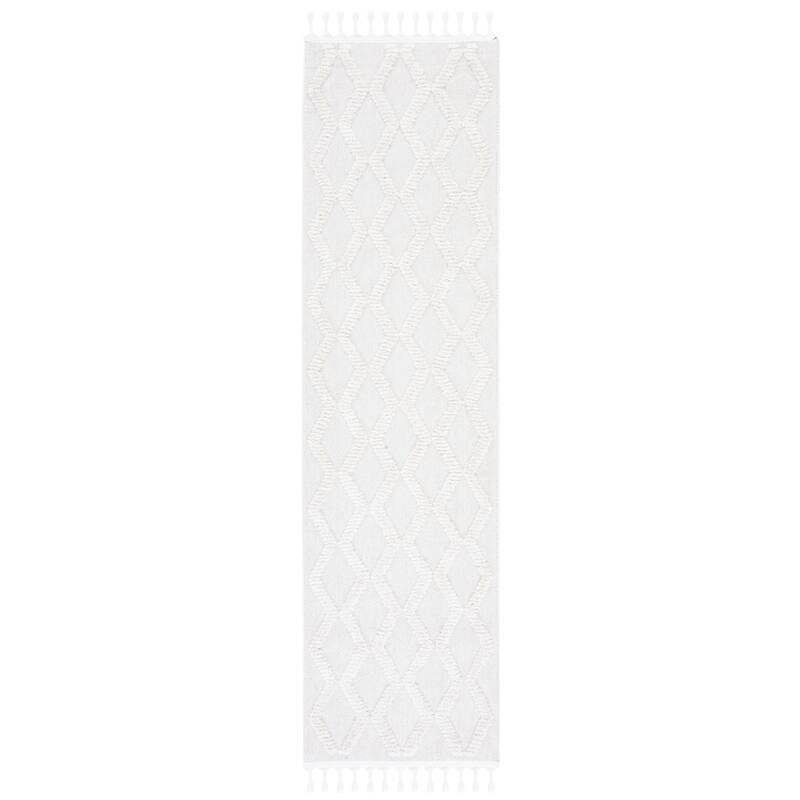 SAFAVIEH Handmade Marrakech Deepti Traditional Rug - 2'2" x 8' Runner - Ivory/Ivory