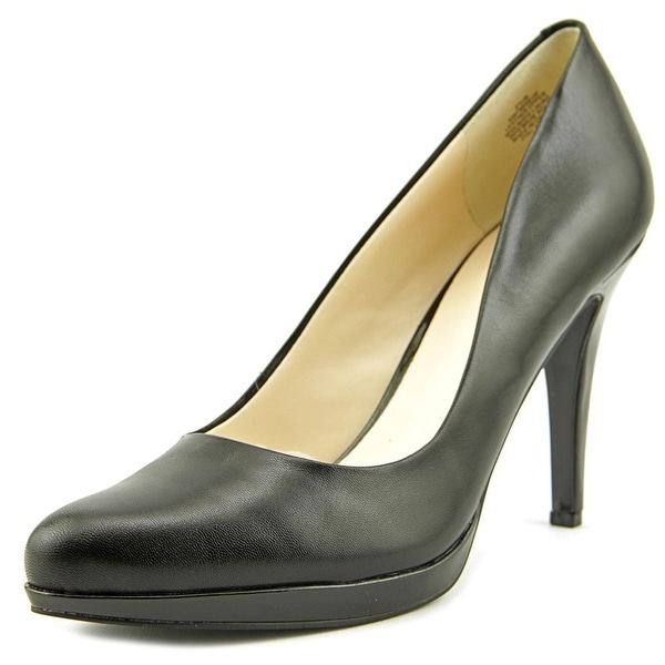 Nine West Wise Up Women Pointed Toe Leather Black Heels