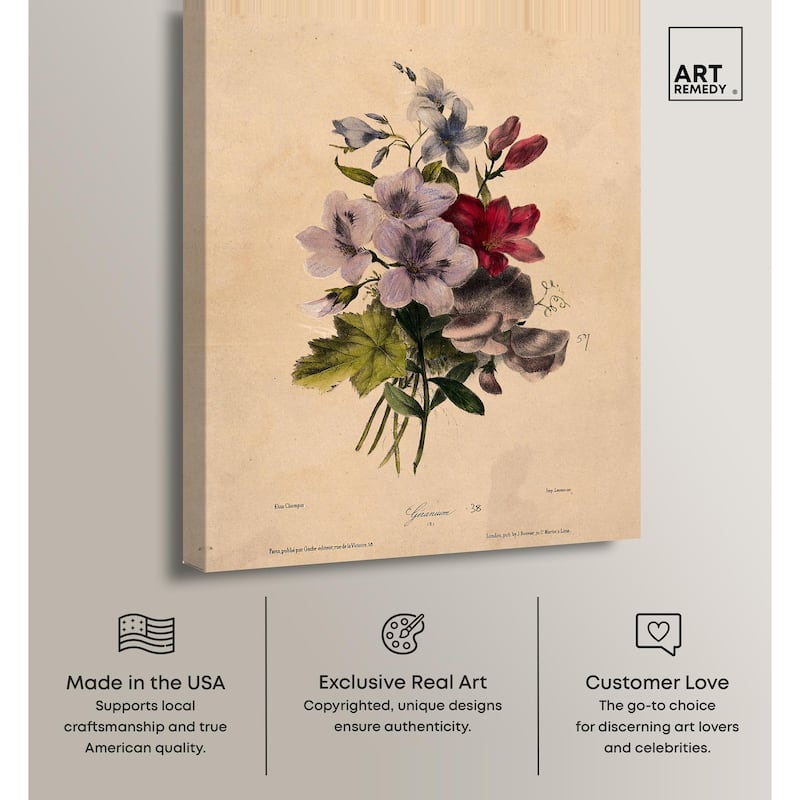 Elisa's Blooms Canvas by Art Remedy, Gallery Wrapped