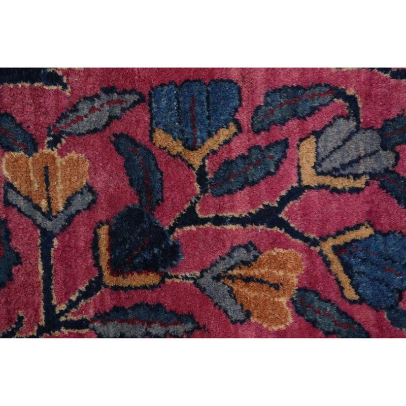 Hand Knotted Oriental 100% Kork Wool Carpet Traditional All-Over Oranges & Rust Kerman Area Rug - 18' 2'' X 11' 9''