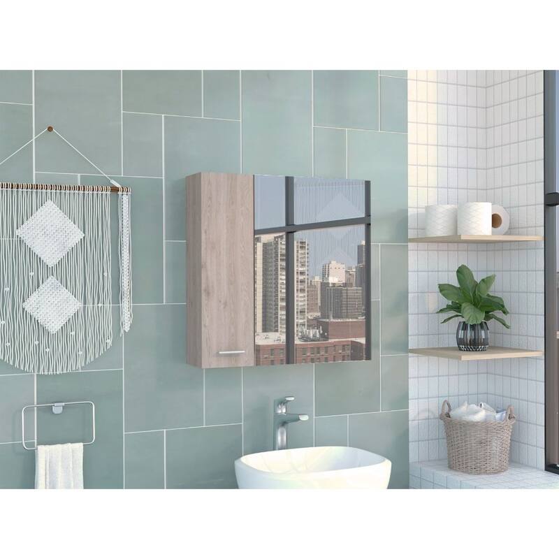 Medicine Cabinet, Four Internal Shelves, Single Door