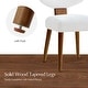 preview thumbnail 9 of 40, HULALA HOME Hipolito Mid Century Modern Ergonomic Dining Chair with Solid Wood Legs Set of 2