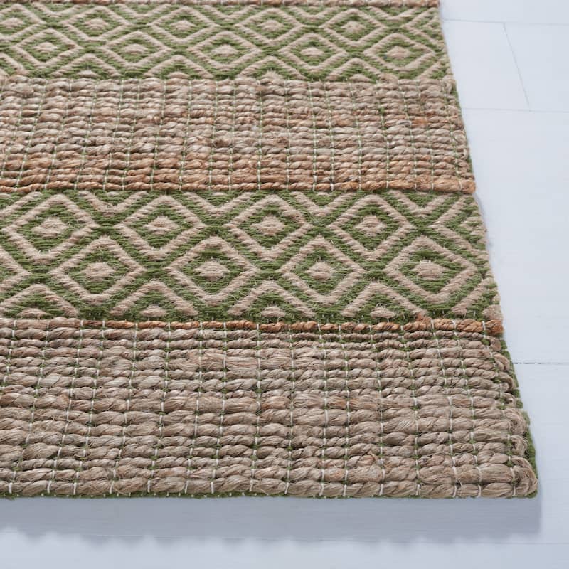 SAFAVIEH Handmade Natural Fiber Jalynn Geometric Seagrass Rug