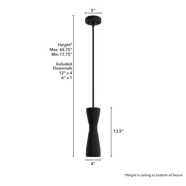 Hunter Zola Flat Matte Black 1 Light Pendant - Kitchen, Bedroom - Modern, Formal, Cone - Designer!