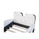 preview thumbnail 11 of 10, Wood Twin Race Car Platform Kids Bed Frame with Wheels, Safety Rails for Bedroom, White