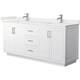 Option White / White Quartz Top / Brushed Nickel Hardware