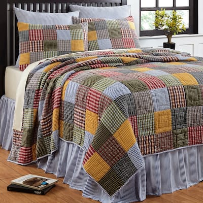 Kaflin Multicolor Patchwork Cotton Quilt
