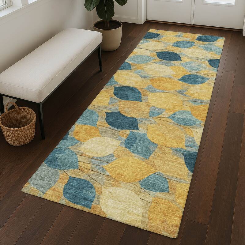 Machine Washable Indoor/ Outdoor Floral Mila Chantille Rug