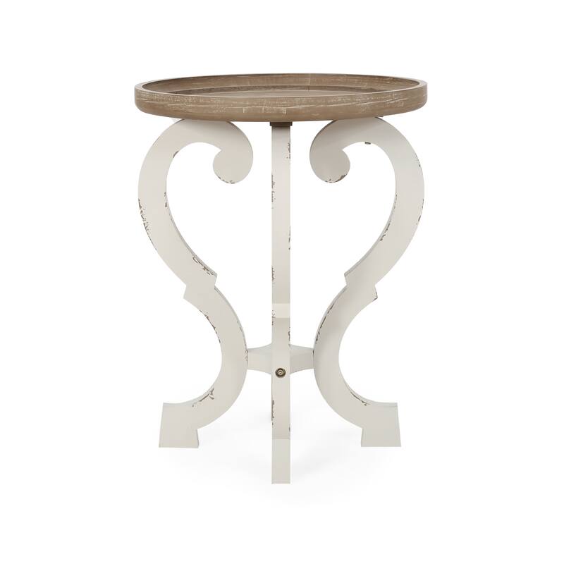 Truxton French Country Accent Table with Round Top by Christopher Knight Home