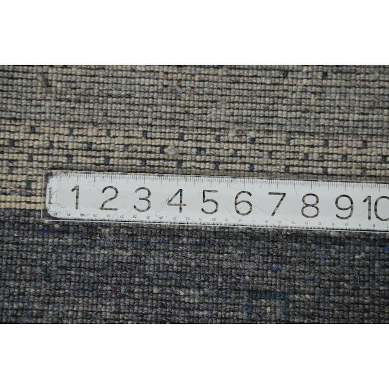 Gabbeh Indian Area Rug Handmade Bedroom Grey Wool Carpet - 5'3" x 7'6"