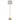100 Watt Hailey Metal Floor Lamp with Hardback Linen Shade - One Size