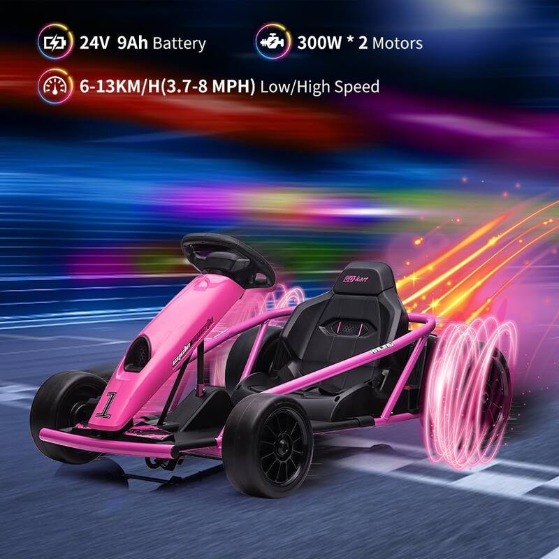 24V Kids Ride on Go Kart with Powerful Motors
