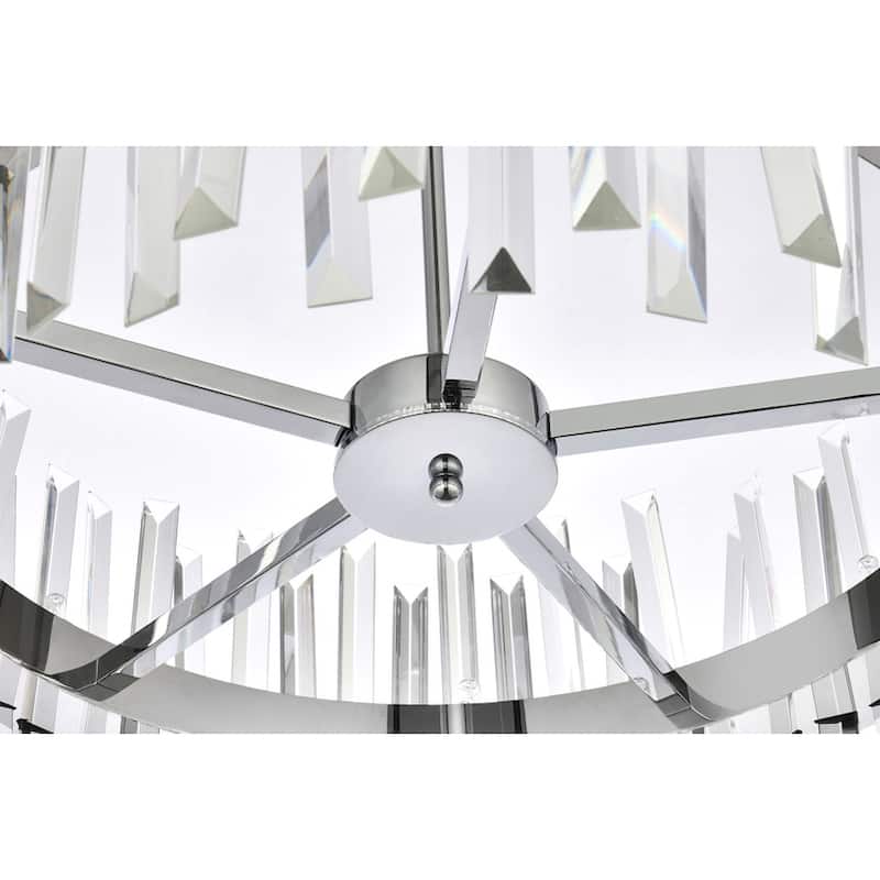 Indigo Home 25 inch crystal round pendant light