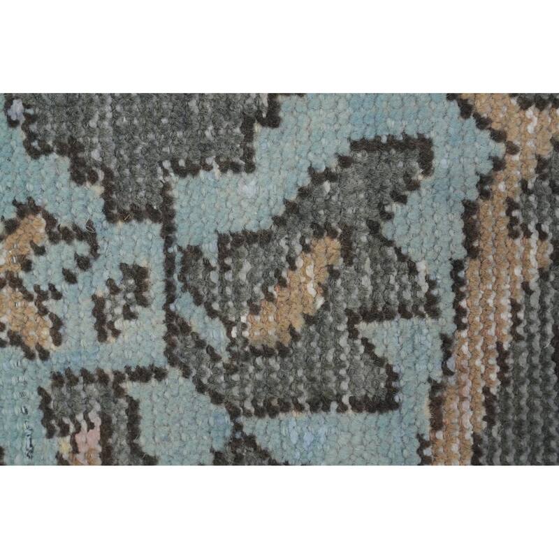 Hand Knotted Oriental 100% Wool Carpet Traditional Medallion Navy Blue & Blues Bakhtiari Area Rug - 6' 7'' X 4' 4''