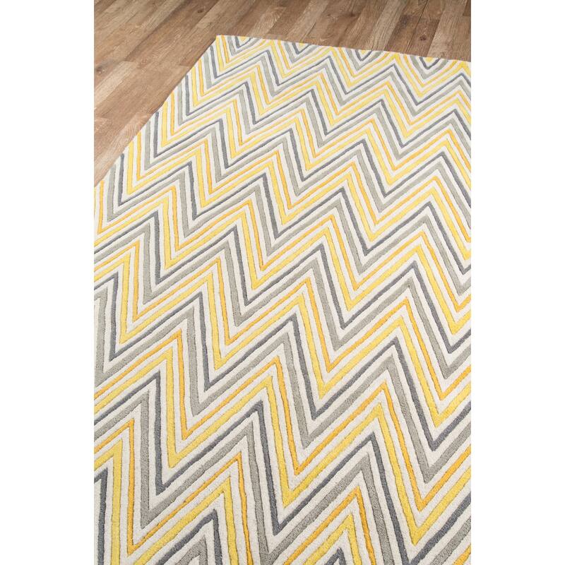 Momeni Delhi Hand Tufted Wool Contemporary Striped Area Rug