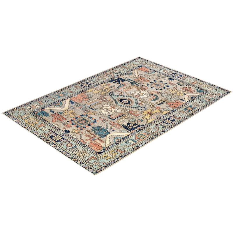 Serapi One-of-a-Kind Hand-Knotted Area Rug - Gray - 4' 1" x 5' 11"