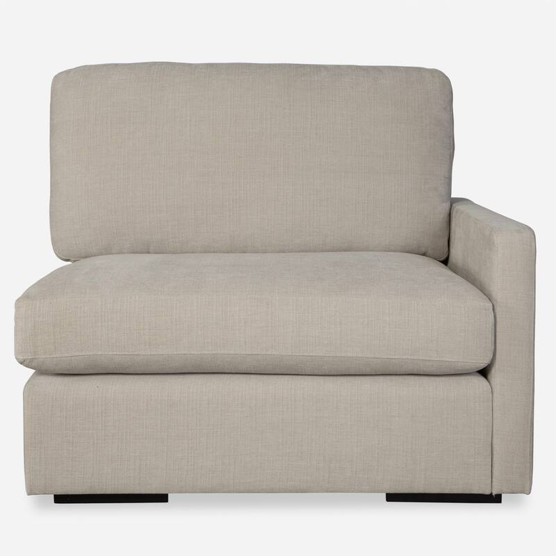 Uttermost 238-R-REFUGE Refuge 43" Wide Polyester Sectional Right Arm - Sand