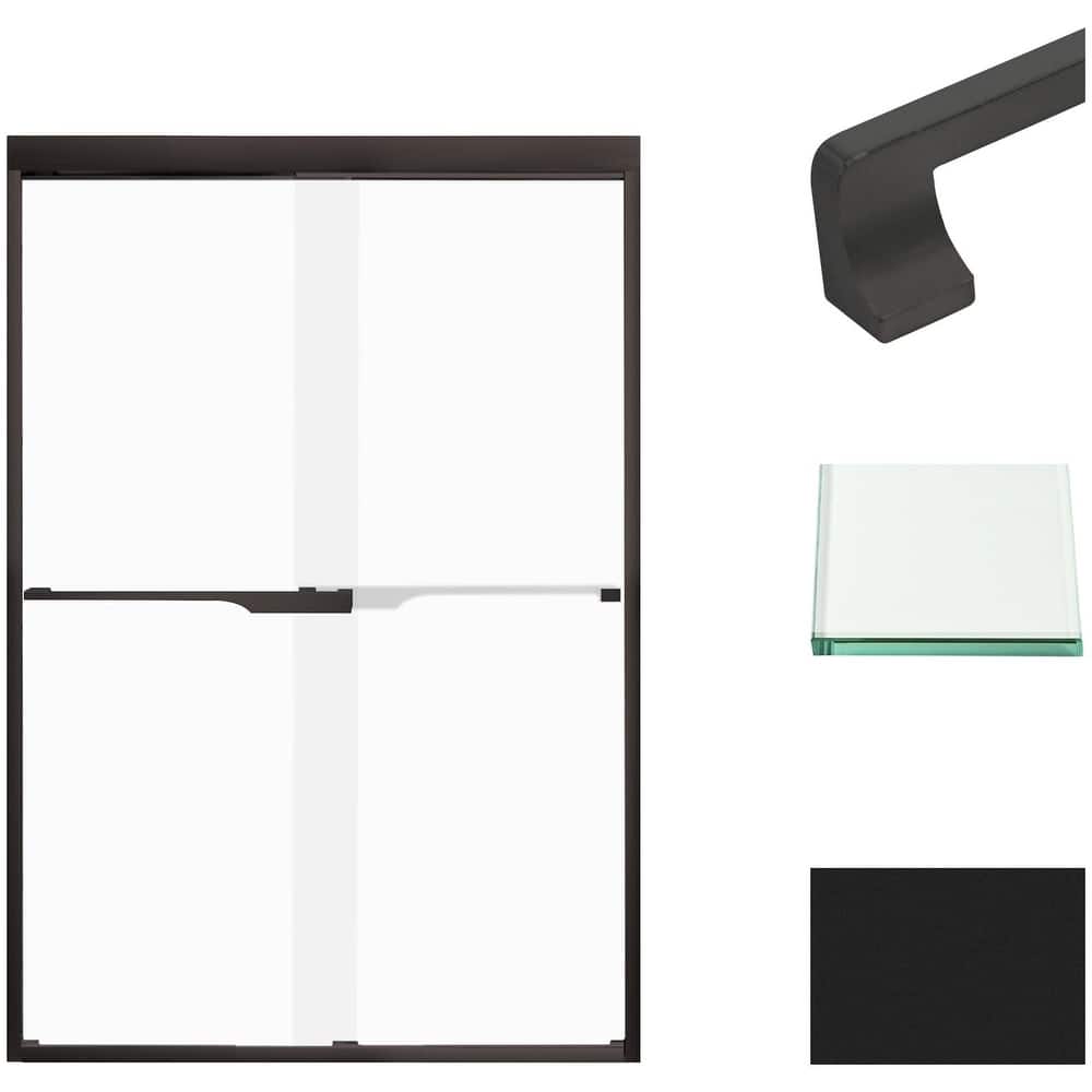 Transolid FBPT487008F-J 70" High x 47" Wide Bypass Frameless Shower