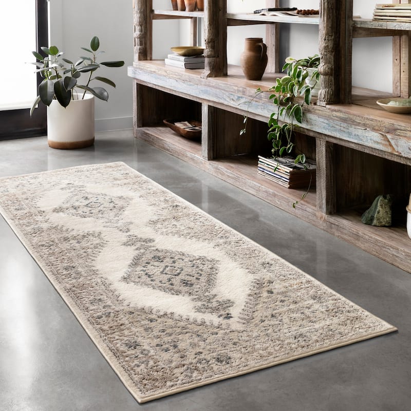 Alexander Home Josefina Diamond Medallion Traditional Rug