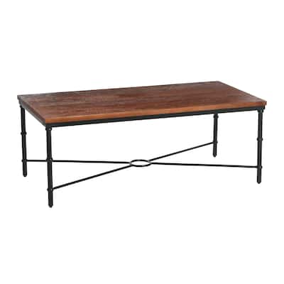 Wood and Metal Coffee Table