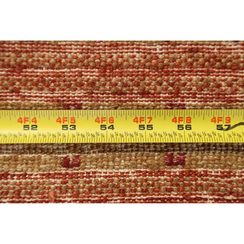 Striped Gabbeh Kashkoli Oriental Runner Rug Hand-knotted Wool Carpet - 2'9" x 8'1"