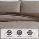 preview thumbnail 7 of 6, Eddie Bauer Harrison Houndstooth With Solid Brown Reverse Comforter (3 Piece Set)