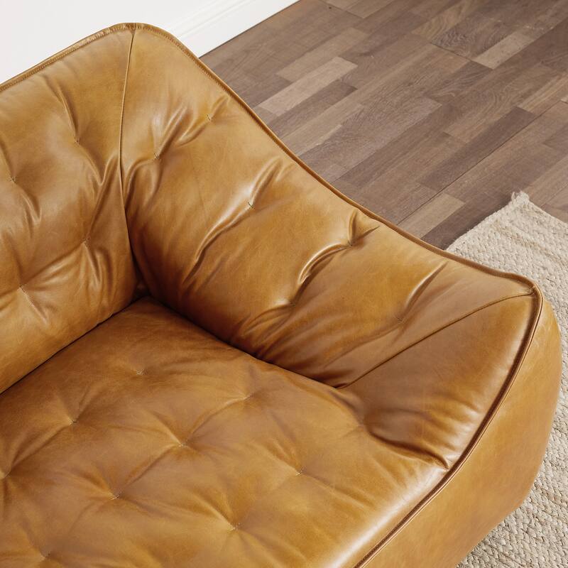 Luxury Genuine Leather Lounge Sofa Chair