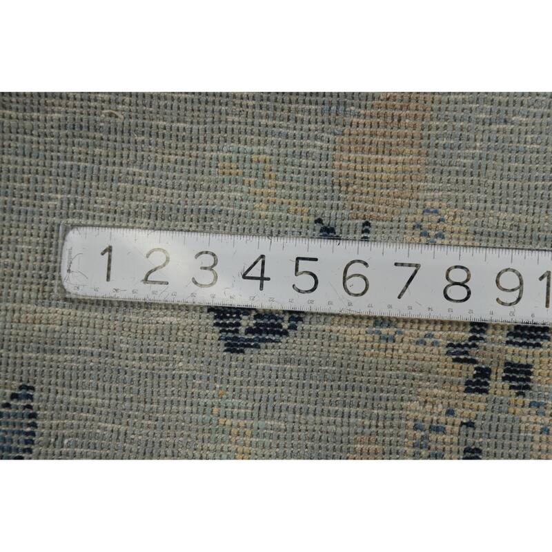 Art Deco Turkish Rug Vegetable Dye Hand-Knotted Wool Carpet - 5'0"x 7'0"