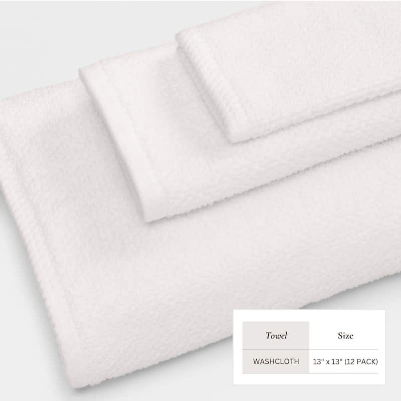 100% Cotton Acacia Collection Ultra Absorbant Popcorn Bath Towels
