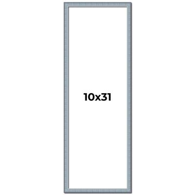 10x31 Frame Rustic Sky Blue Solid Wood Picture Frame | 0.75 Inch