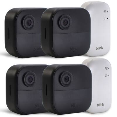 2x Blink Outdoor 4 Wireless Smart Security Camera - Sync Module Core Included (2 Cameras) - Black