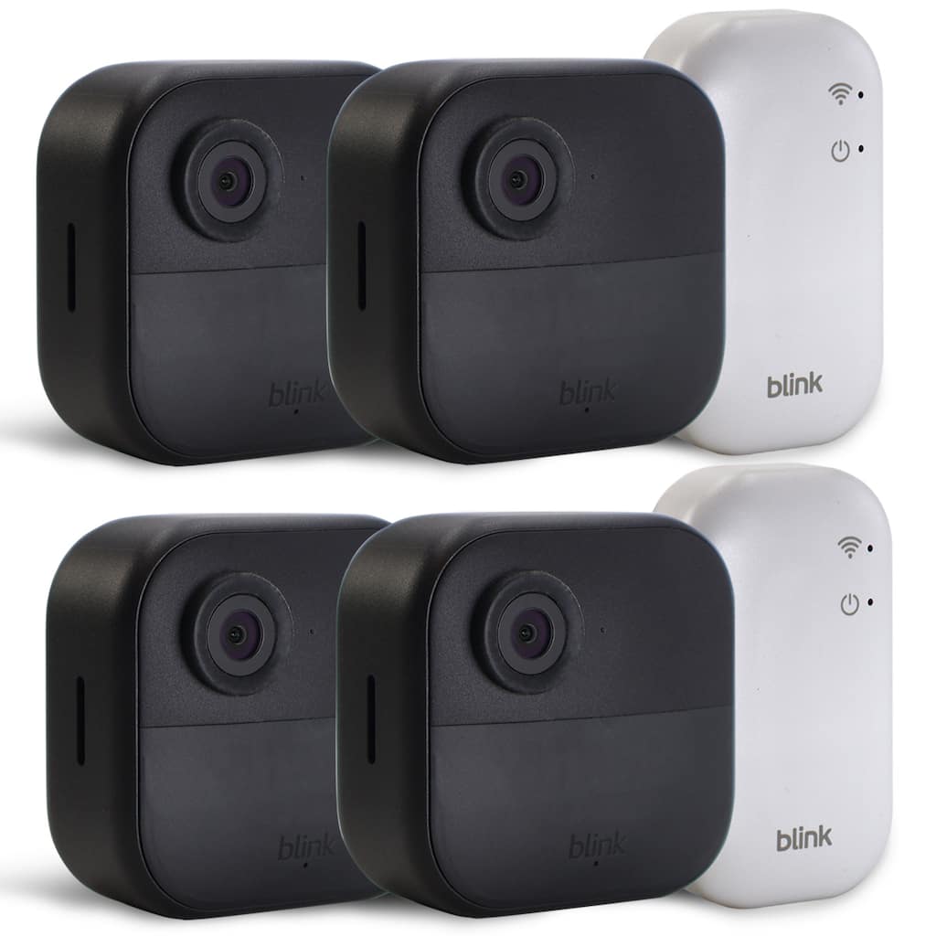 2x Blink Outdoor 4 Wireless Smart Security Camera - Sync Module Core Included (2 Cameras) - Black