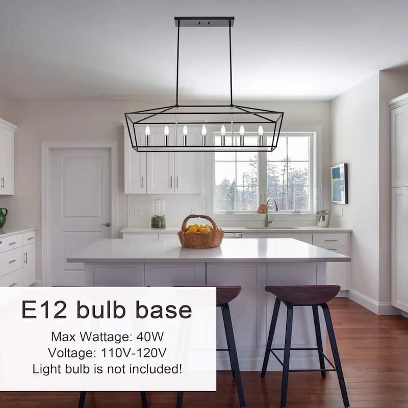 Modern Style Linear Island Pendant Light
