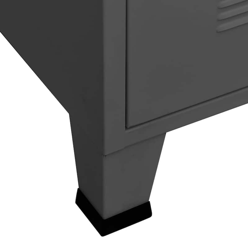 vidaXL TV Stand TV Console Sideboard TV Unit Home Media Unit Cupboard Metal - 41.3" x 13.8" x 16.5"