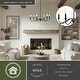preview thumbnail 10 of 9, Vaxcel Lighting H0298 6 Light 30" Wide Candle Style Chandelier